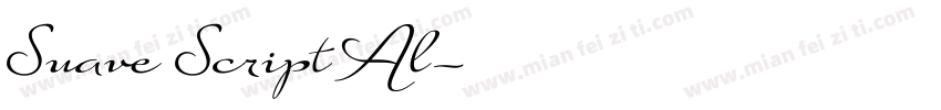 Suave Script Al字体转换